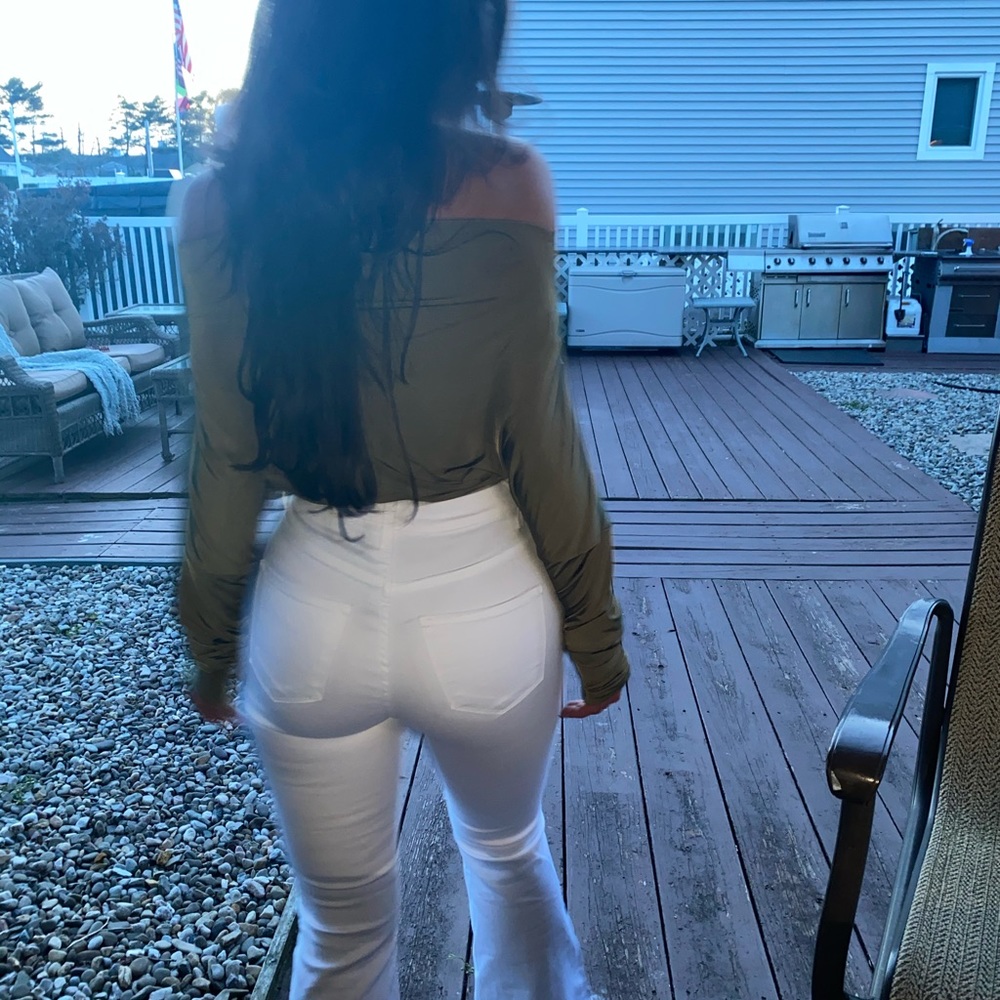 Multi Way Olive Green Stretchy Bodysuit - Picture 6 of 7